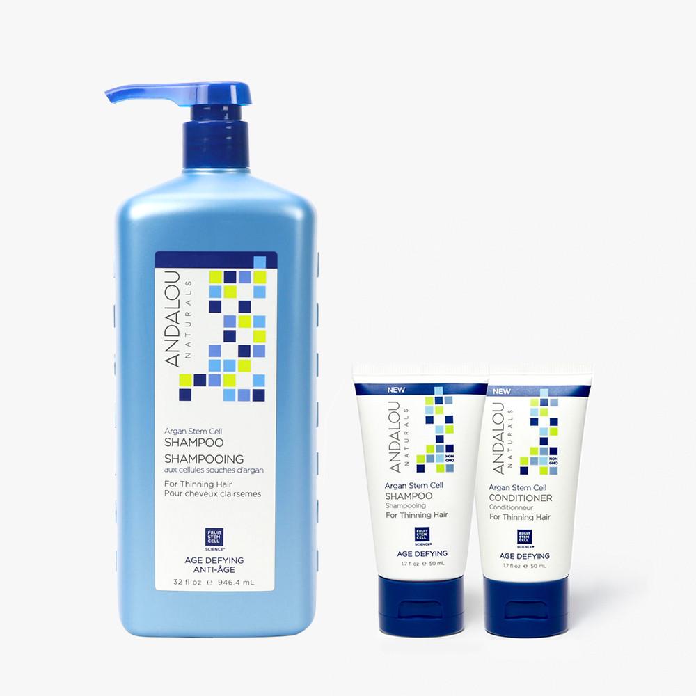 [대용량] 안달로우 아르간 오일 스템셀 샴푸 (946ml 1개, 50ml 2개) 천연 지루성 두피 가려움 비듬 약산성