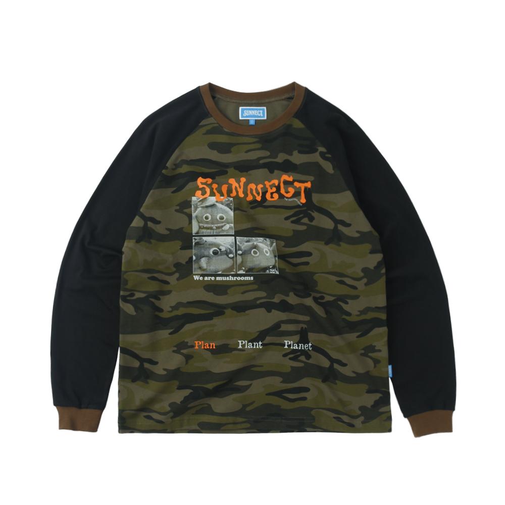 W.A.M Raglan LS Tee - Camo