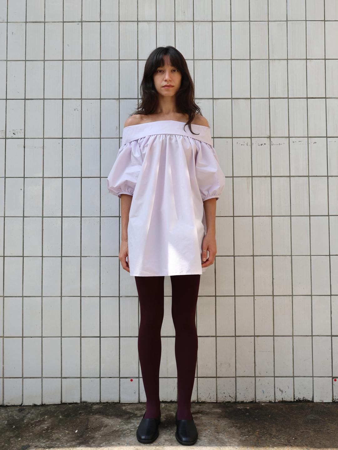 Back Ribbon Top - Lavender