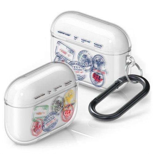 여권 스탬프 시리즈 에어팟 프로 TPU 투명 케이스