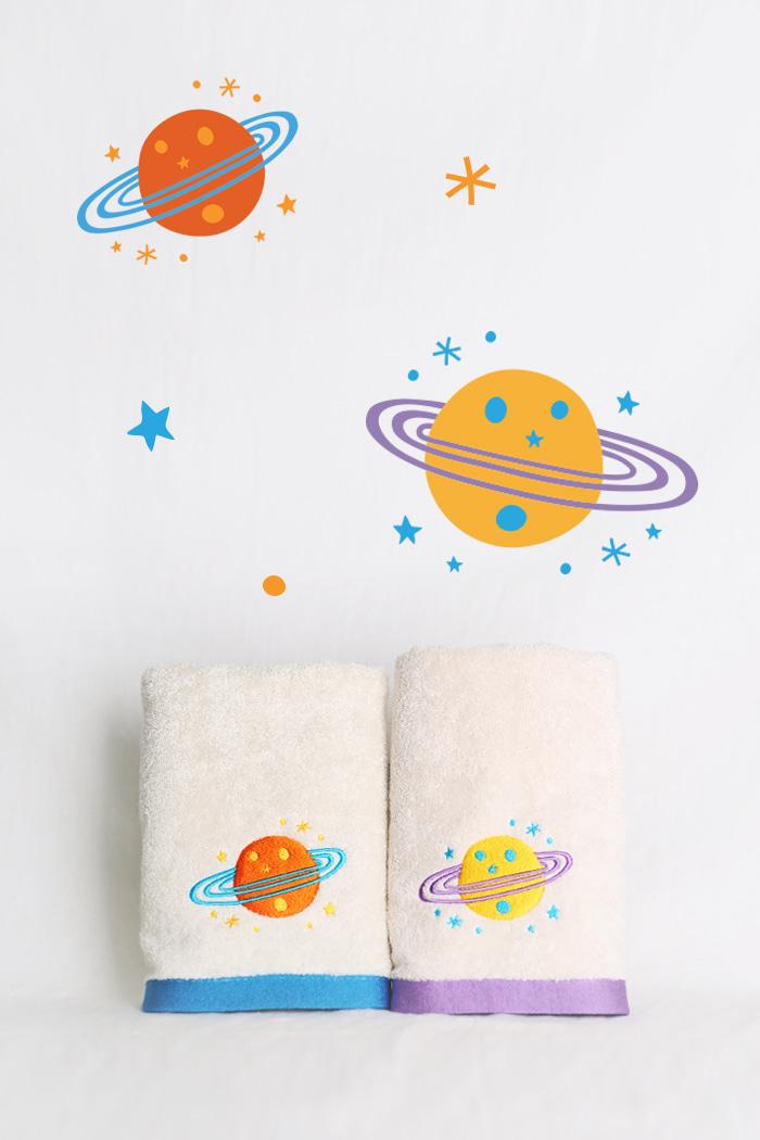 우주 타월 세트 (2p)