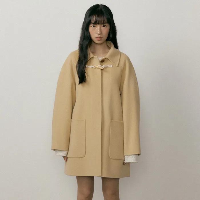 handmade half toggle coat-beige
