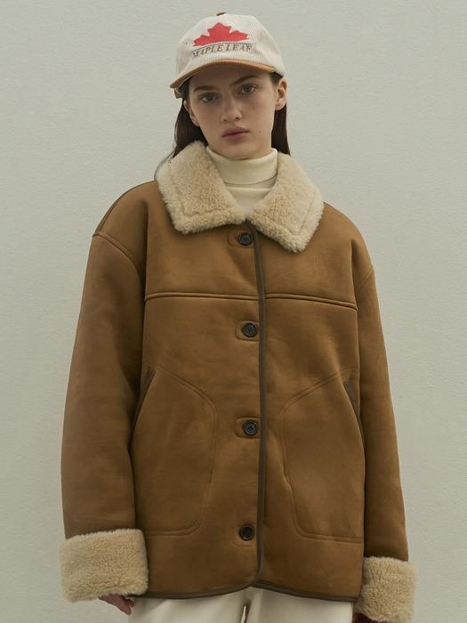 Soutien collar mustang half coat_3Color