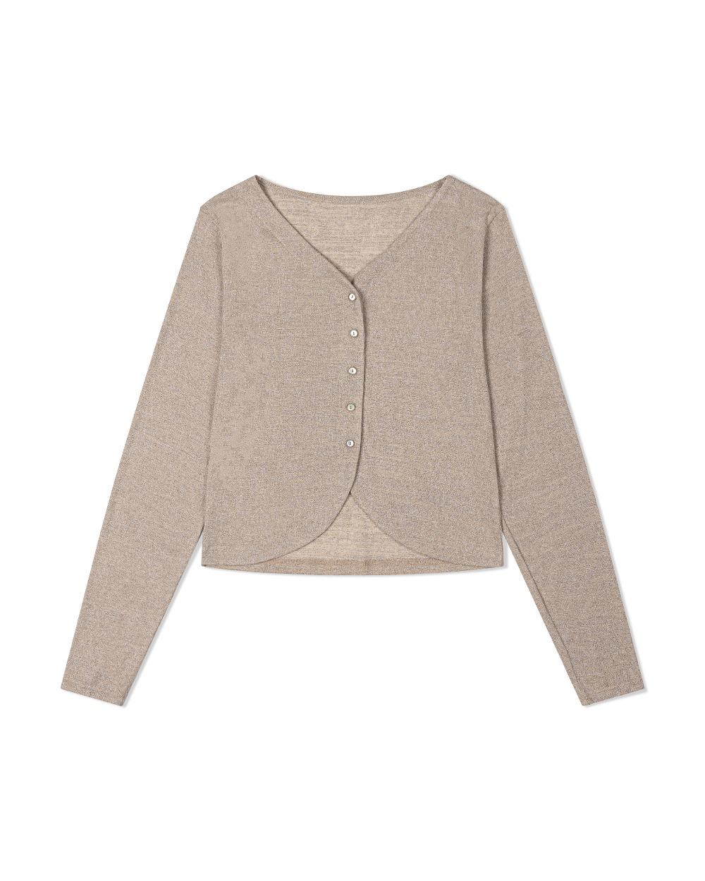 SHEER BUTTON CARDIGAN (4color)