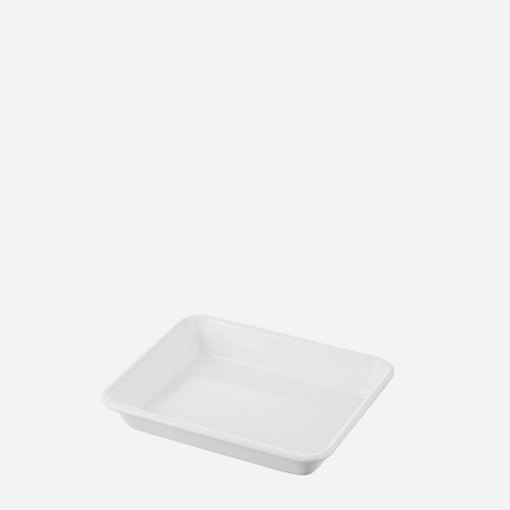 노다호로 법랑트레이 바트 화이트 - 21호(S)