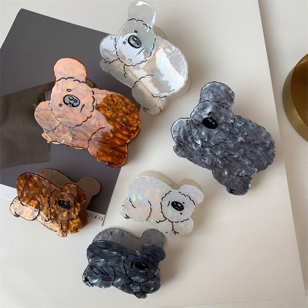 귀여운 코알라 빅사이즈 반묶음 올림머리 헤어 집게핀 프랑스