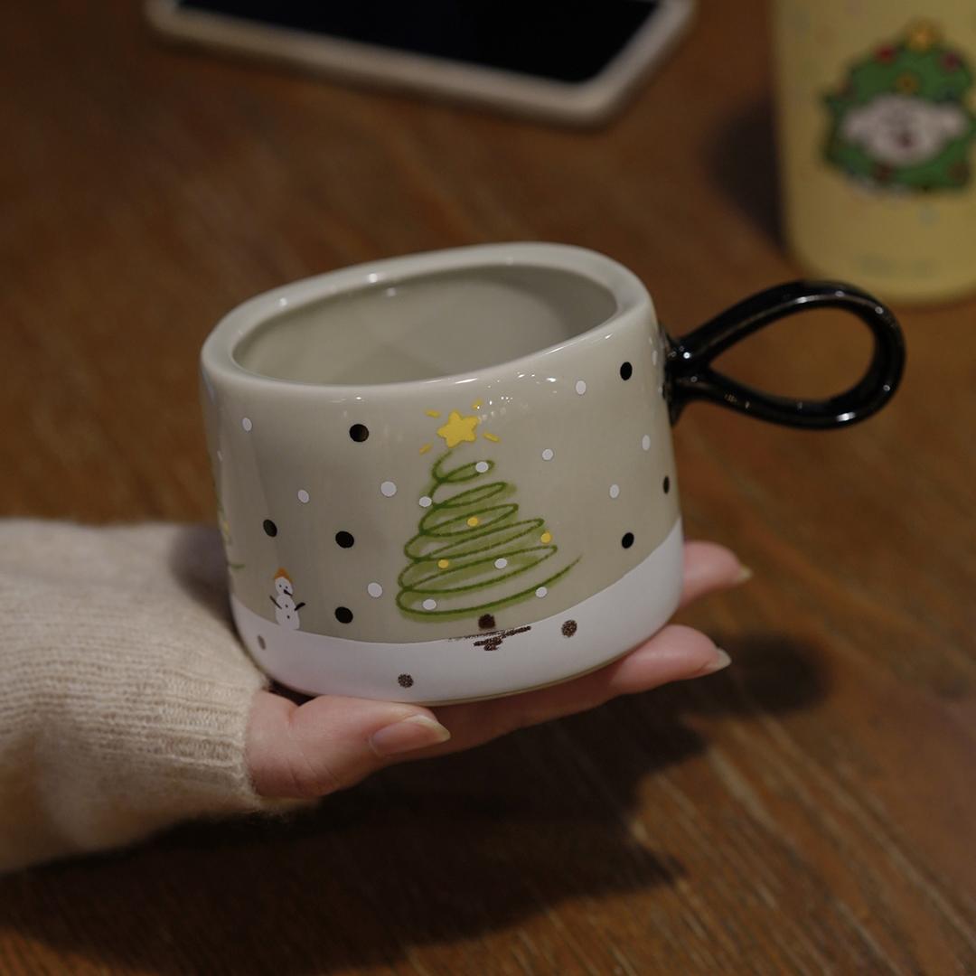 라데리브 크리스마스 산타 선물 머그컵 홈카페 280ml