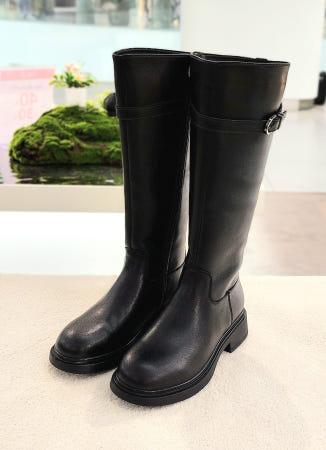 이런 상품 어때요? [GO-CCE] 고세 소가죽 데일리 워커창 기모 벨티드 롱부츠 OZL5F070 블랙