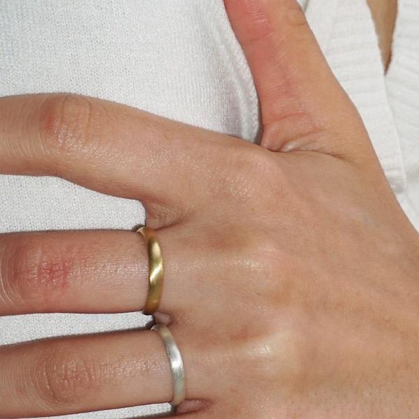 SIMPLE RING MATT VERMEIL