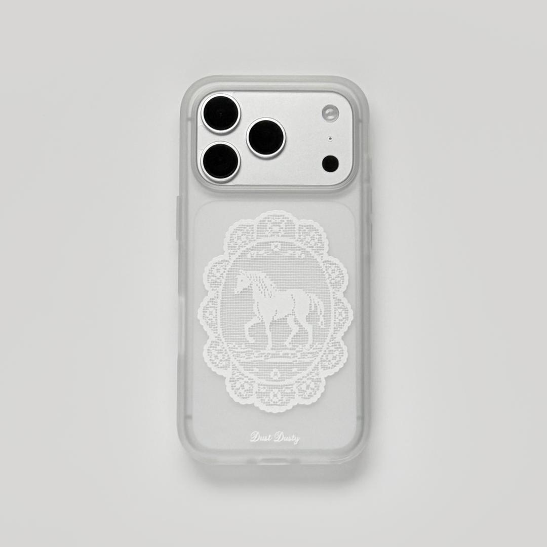 (반투명) horse lace phone case
