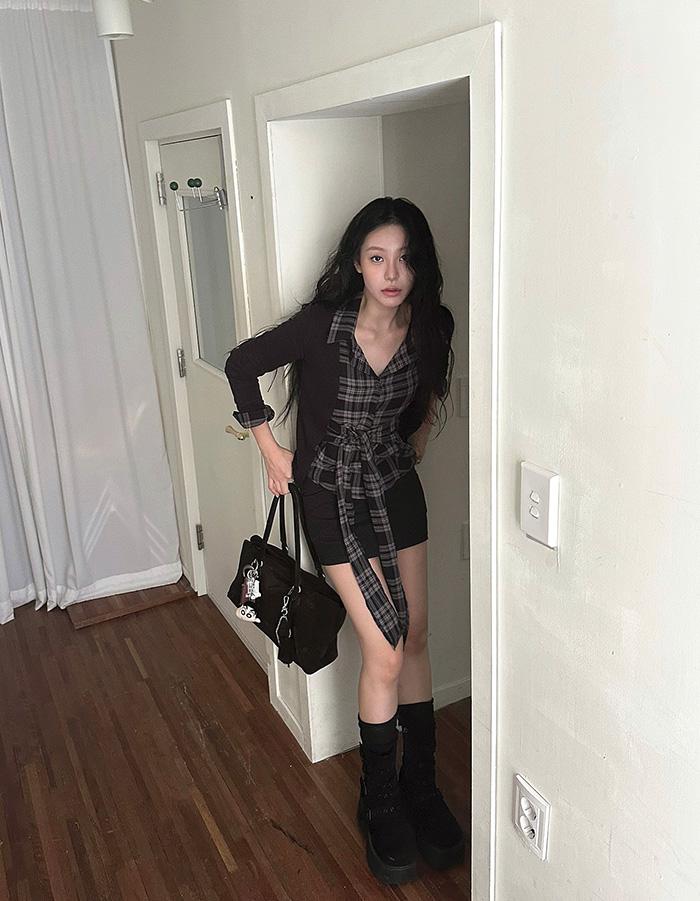 르에브 래쉬 체크 셔츠