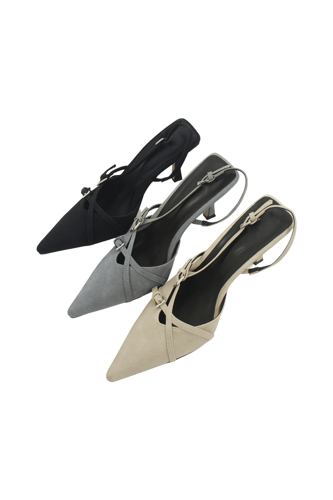 Me愛 - Belt buckle stiletto heel (3color)