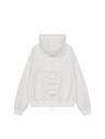 LACE UP HOOD ZIP-UP [WHITE]