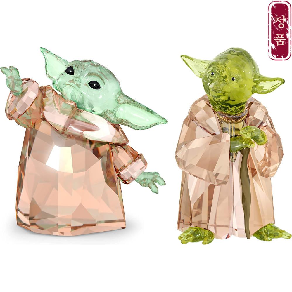 스와로브스키 스타워즈 만달로리안 크리스탈 피규어 컬렉션 굿즈 홈데코 인테리어 장식