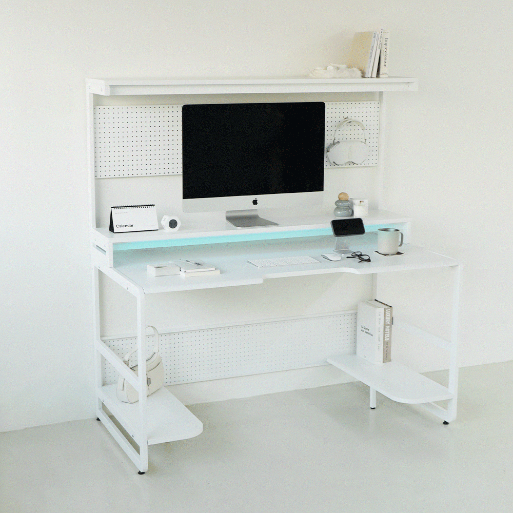 [NEW] 프로몬스터 화이트 컴퓨터 게이밍 책상 1000 1400