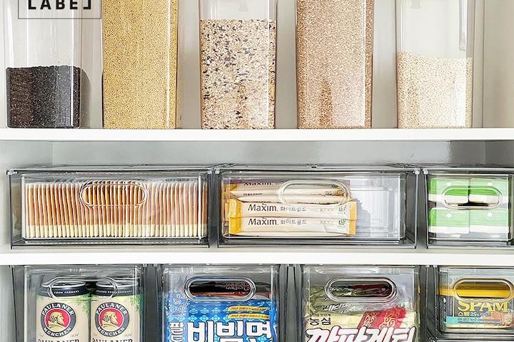 투명 수납 정리함 펜트리 서랍 플라스틱 다용도 리빙박스 3L/6L/9L