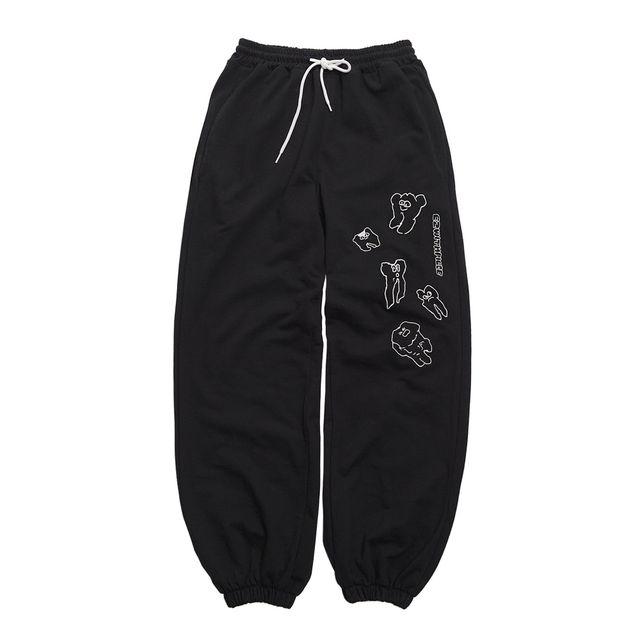 [04/11 예약발송] TEETH SWEAT PANTS (BLACK)