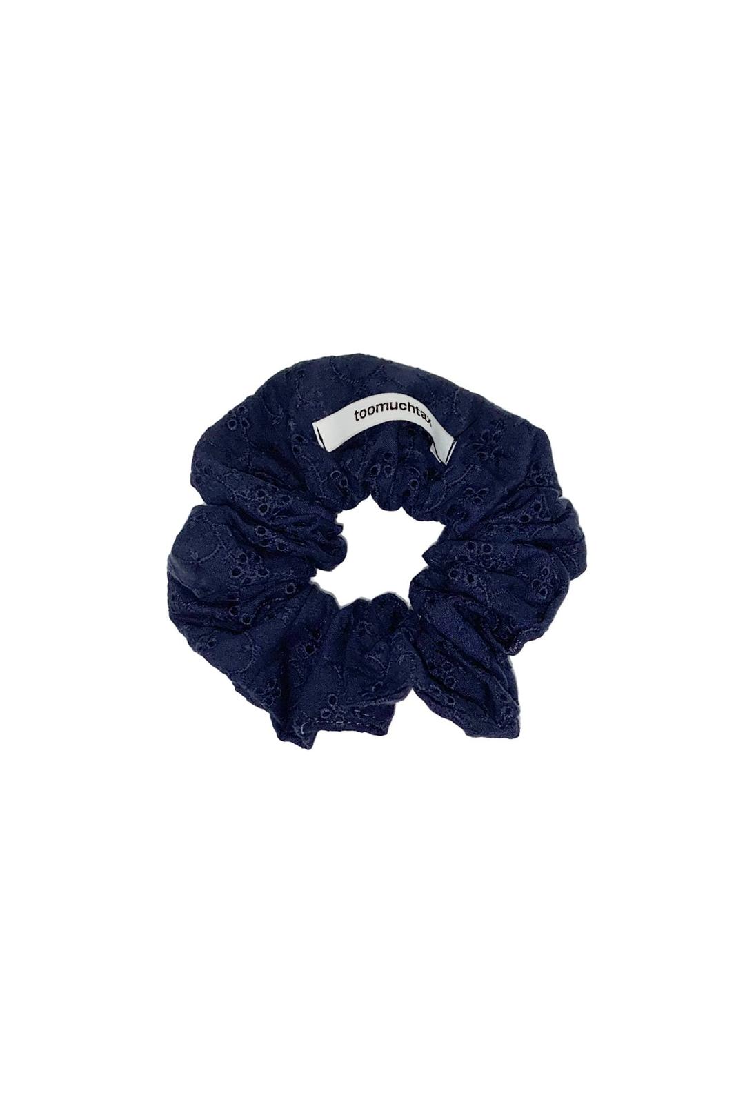LACE SCRUNCHIE (NAVY)