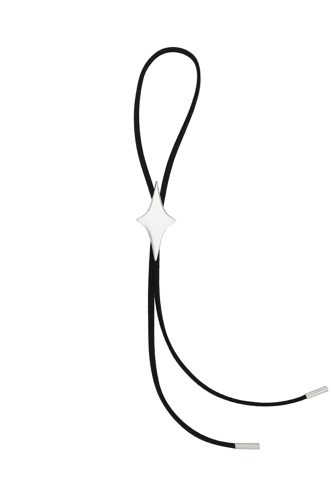 flash bolo tie (black)