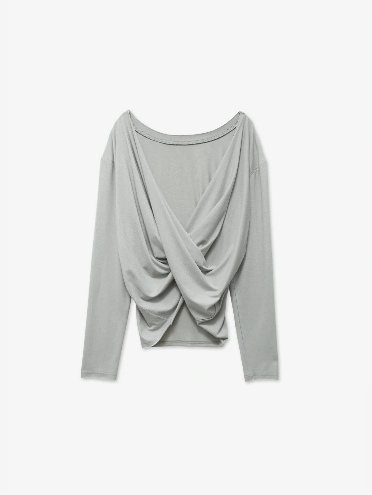 twist back long sleeve