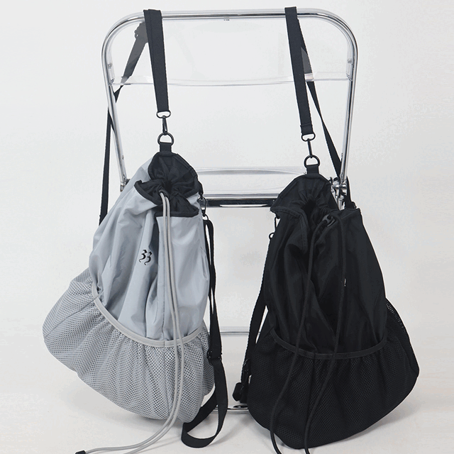 [주문폭주/모델소장] 스트링 복조리가방 나일론 백팩
