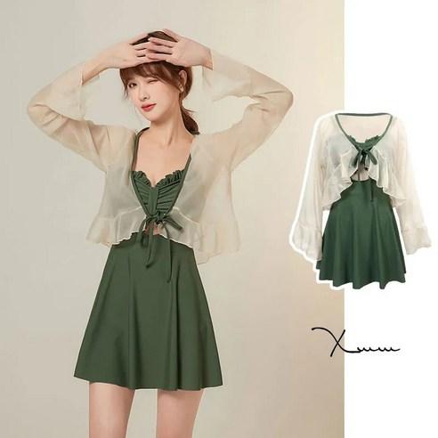 SAHINER 가디건 세트 수영복 원피스 호캉스 비치 워터파크 - 수영복/비키니 | 쿠팡