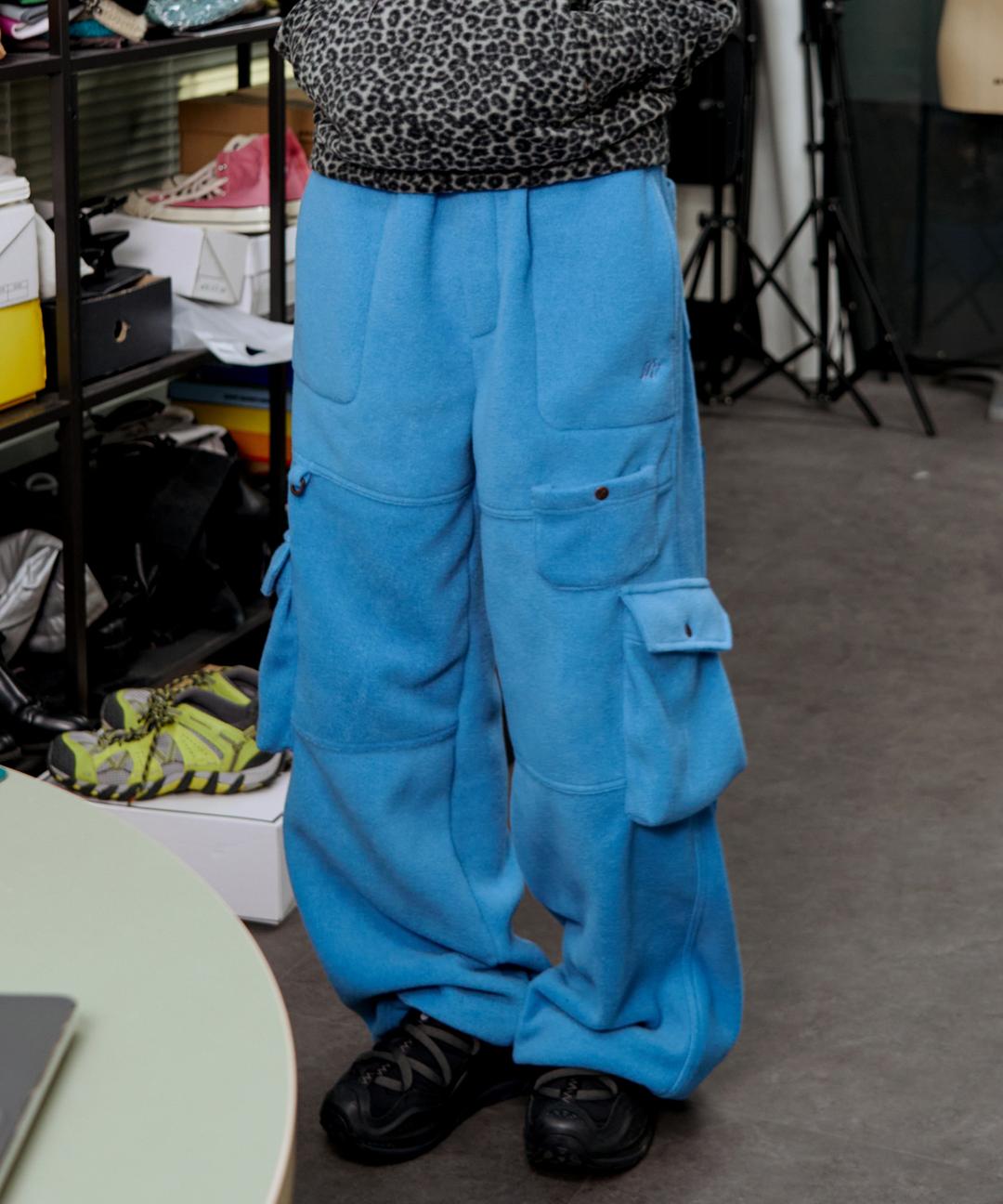 FLEECE BANDING CARGO PANTS [BLUE] *1/3 예약발송*