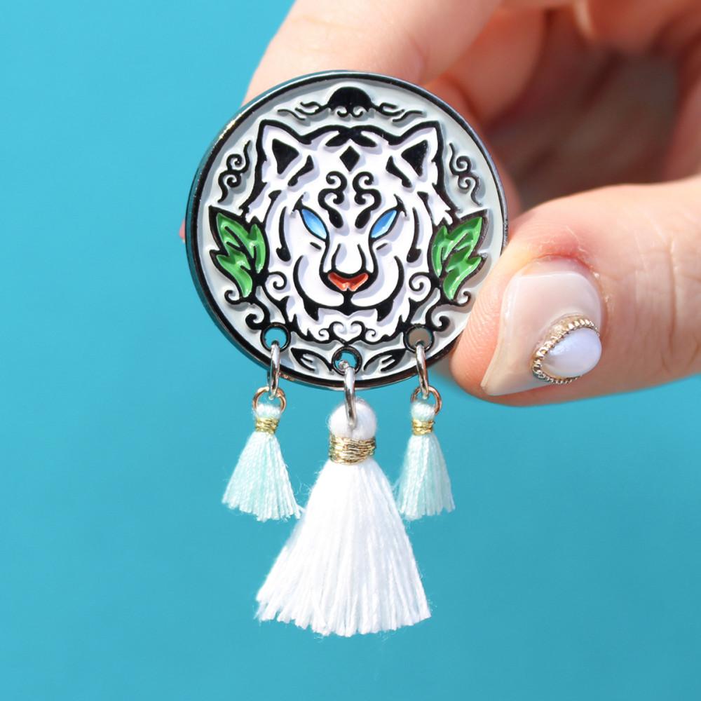 전통 영물 뱃지 [백호]