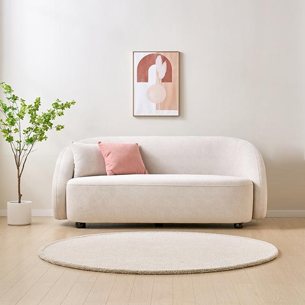 [무케] 낭시오브제 루루 3인 소파 아이보리 감성 인테리어