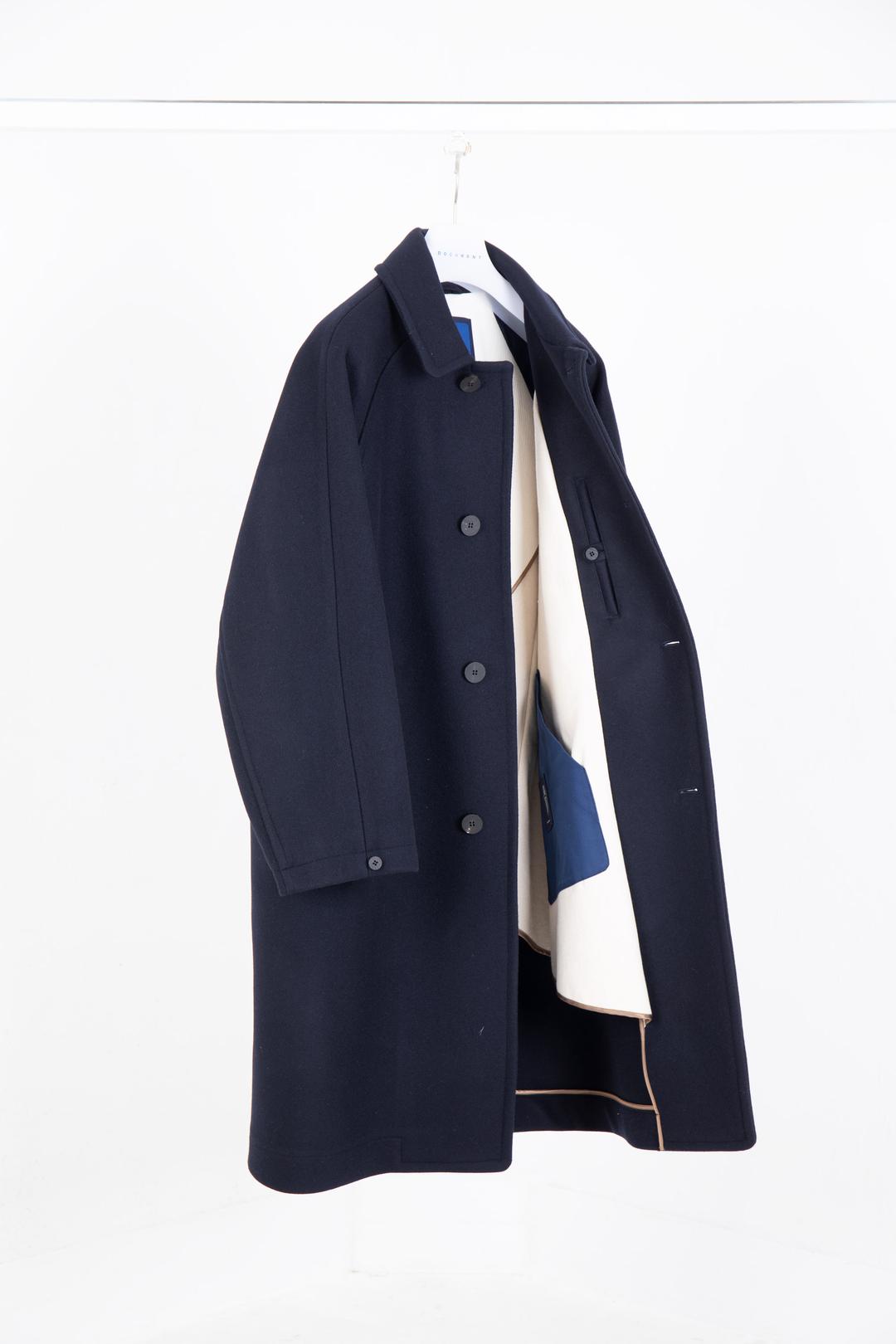 HEAVY MELTON COAT_NAVY