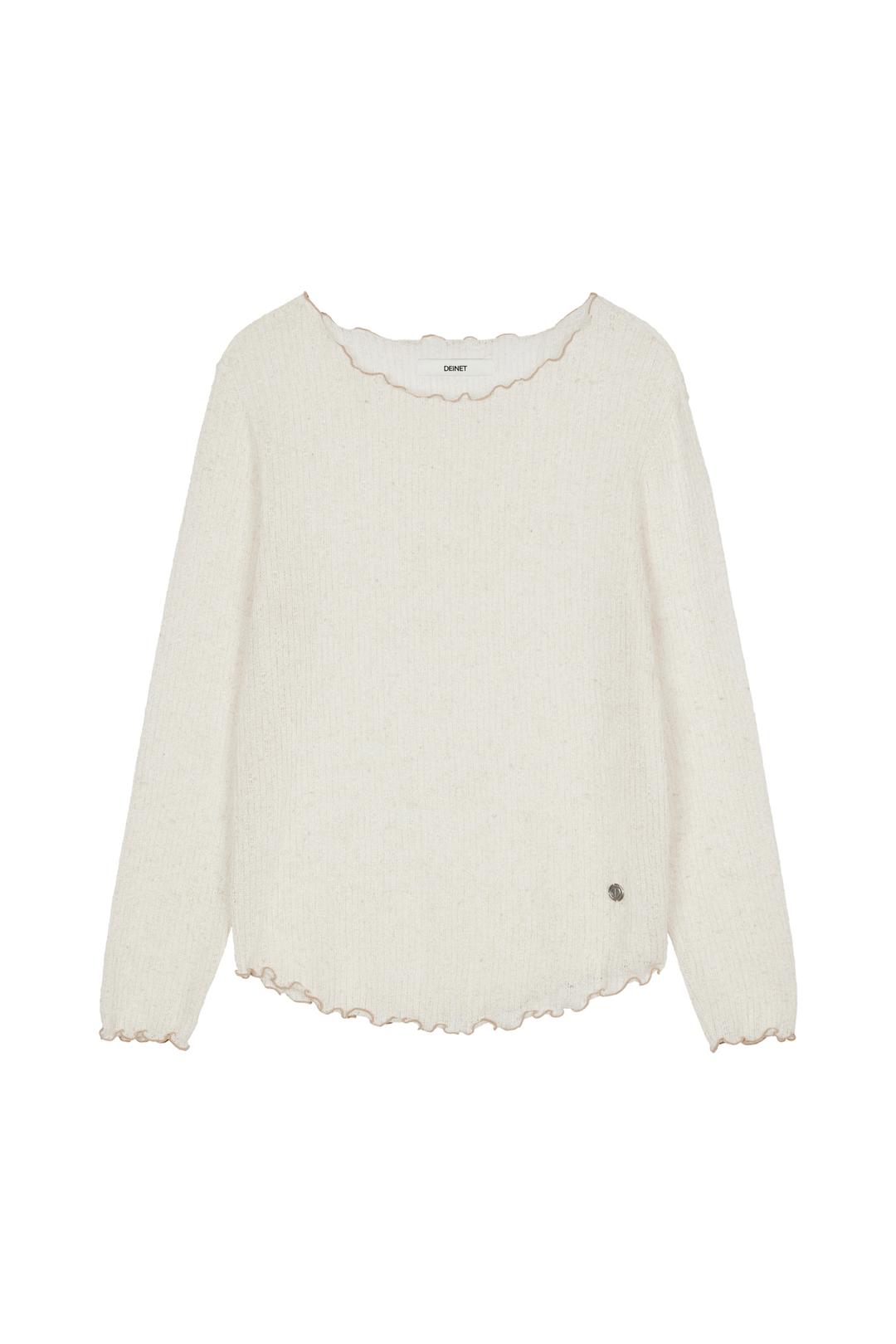 DEINET SHEER LONG SLEEVE IN IVORY