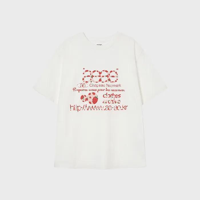 WEB LOGO T-SHIRTS [STRAWBERRY]
