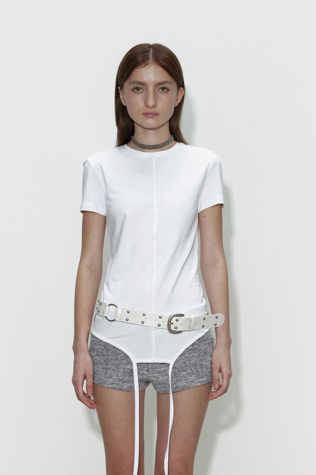 BOTH SIDE STRING TOP / WHITE