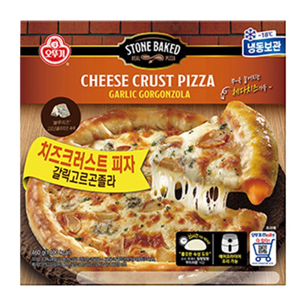 오뚜기 갈릭고르곤졸라 치즈크러스트 피자 460g