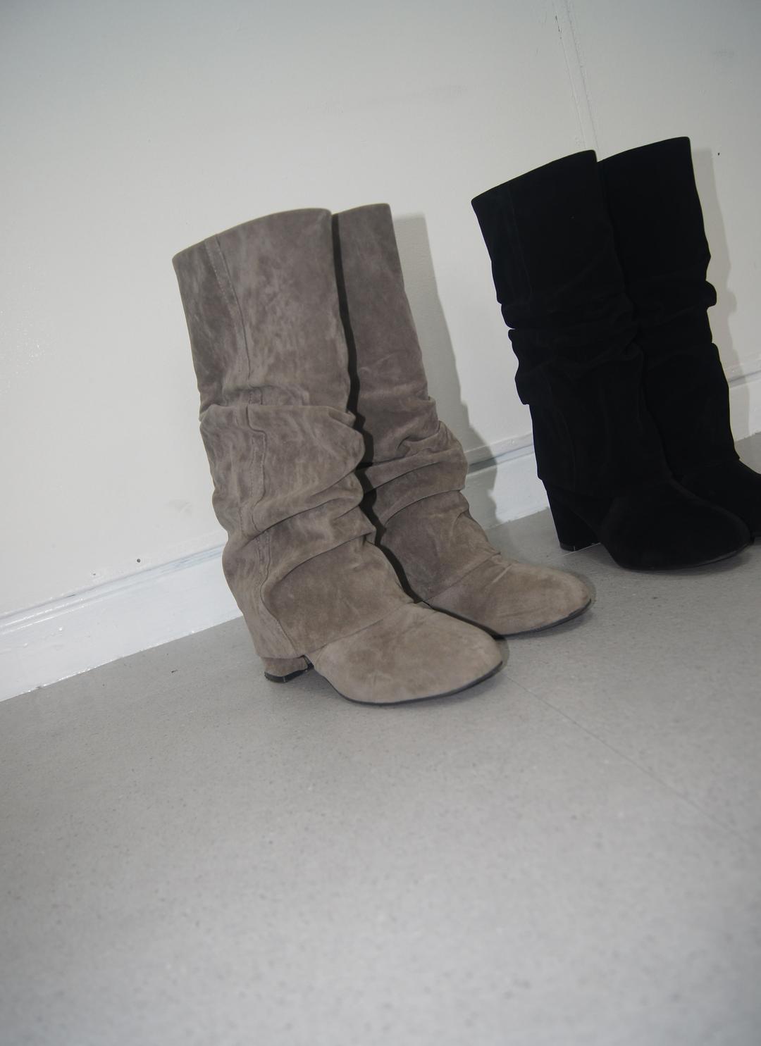 Huy shirring boots (2C)