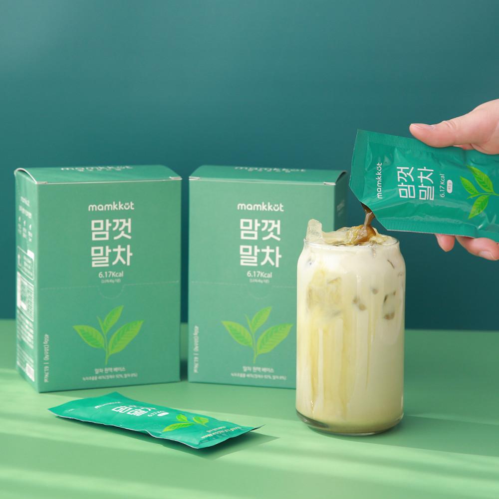 [맘껏푸드랩] 말차 저칼로리 밀크티베이스 450g 스틱형 10개입