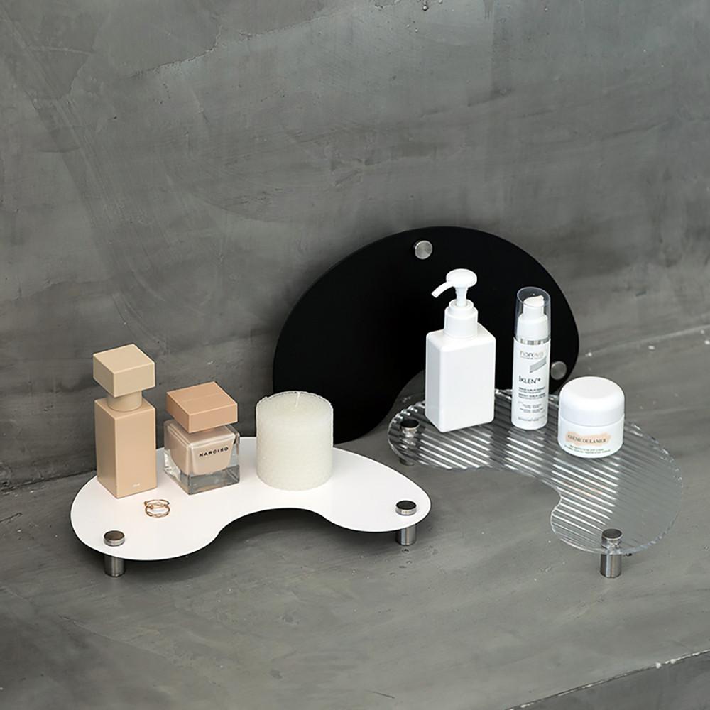 스튜디홈 화장품 정리함 정리대 화장대 립스틱 향수 진열대 보관함 페블 트레이