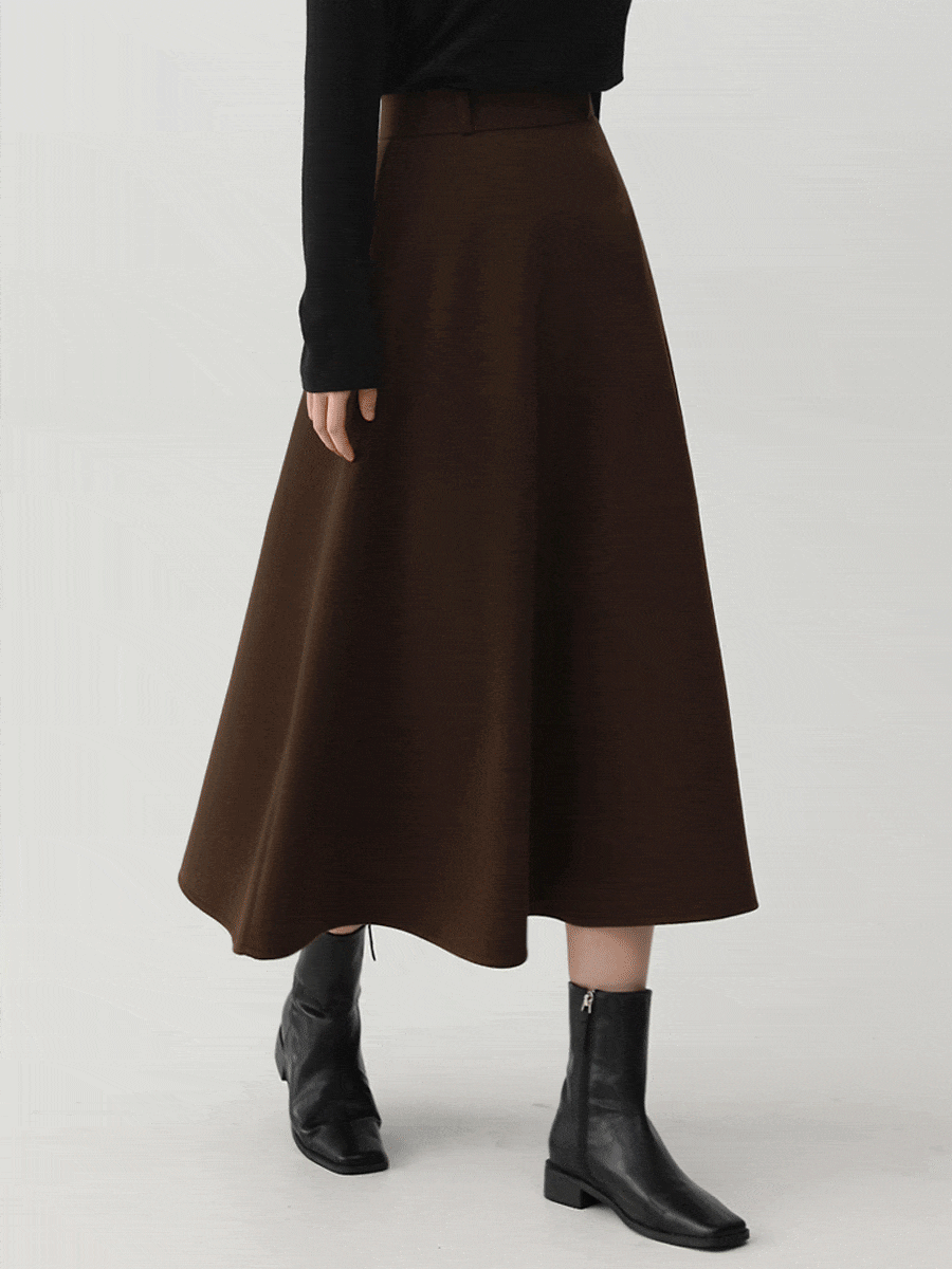 [150/160.ver] LONG SKIRT.004 -기모안감/2color/3size