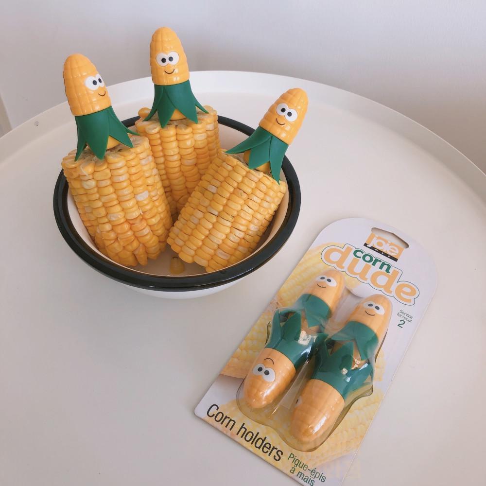 joie 귀여운 옥수수포크 커터 홀더