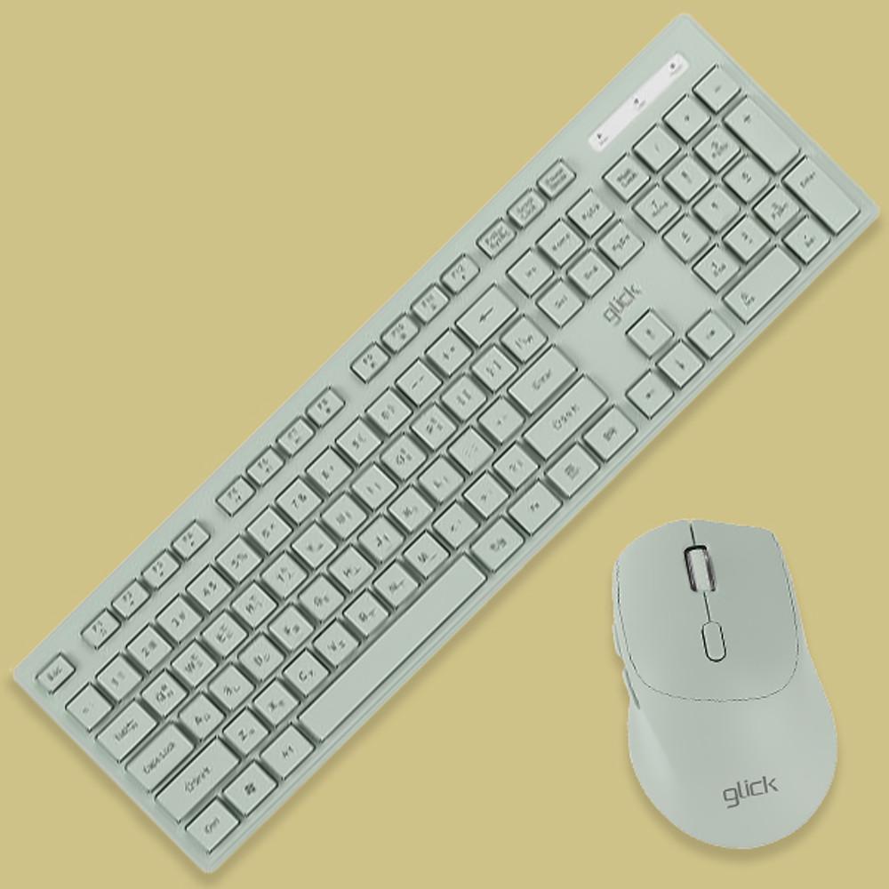 사무실 무소음 사무용 무선 키보드 풀배열 저소음 그린 노트북 무선 키보드 맥호환