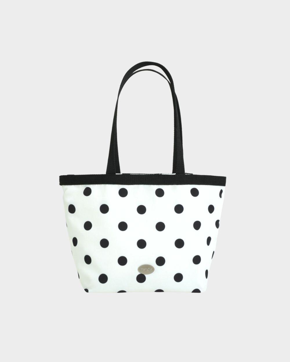 Dotty rain bag - white