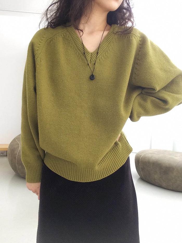 essential yak merino wool knit (olive, gray)