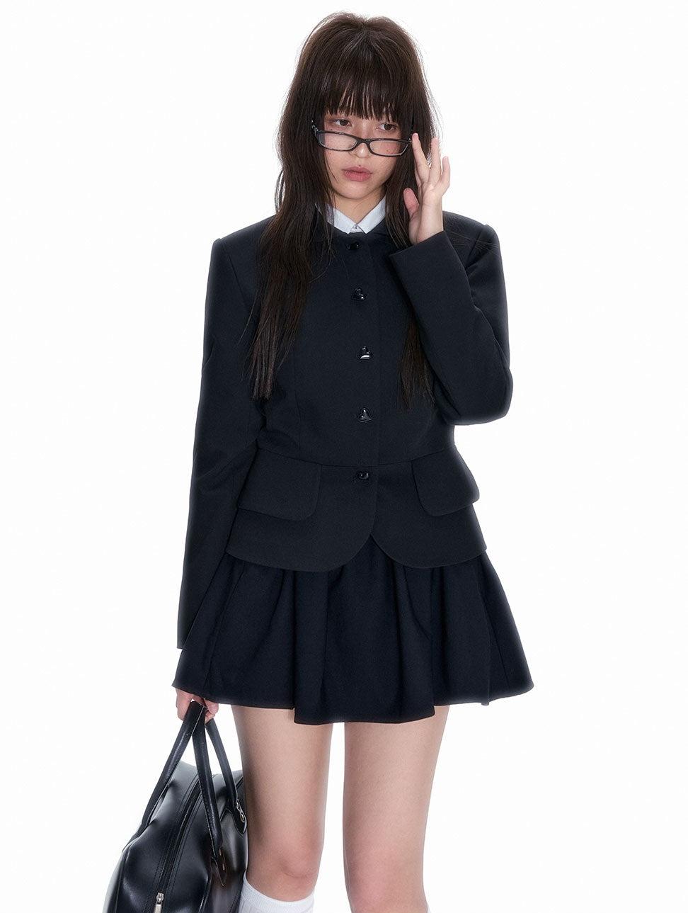 Heart Button Suit Jacket NEC0135