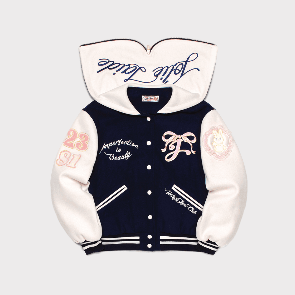 Enya varcity jacket (Navy)