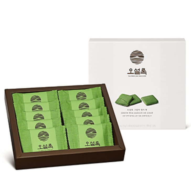 [추천선물]'냉장고에 넣으면 더 맛있는' 오설록 제주 녹차과자(랑드샤)세트