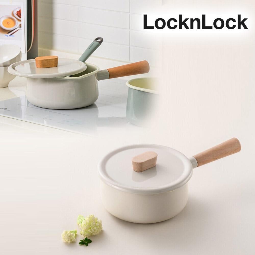 락앤락 슈트 법랑 라면냄비 편수 냄비 작은 이유식 1인용 소스팬 인덕션 18cm 멜로우