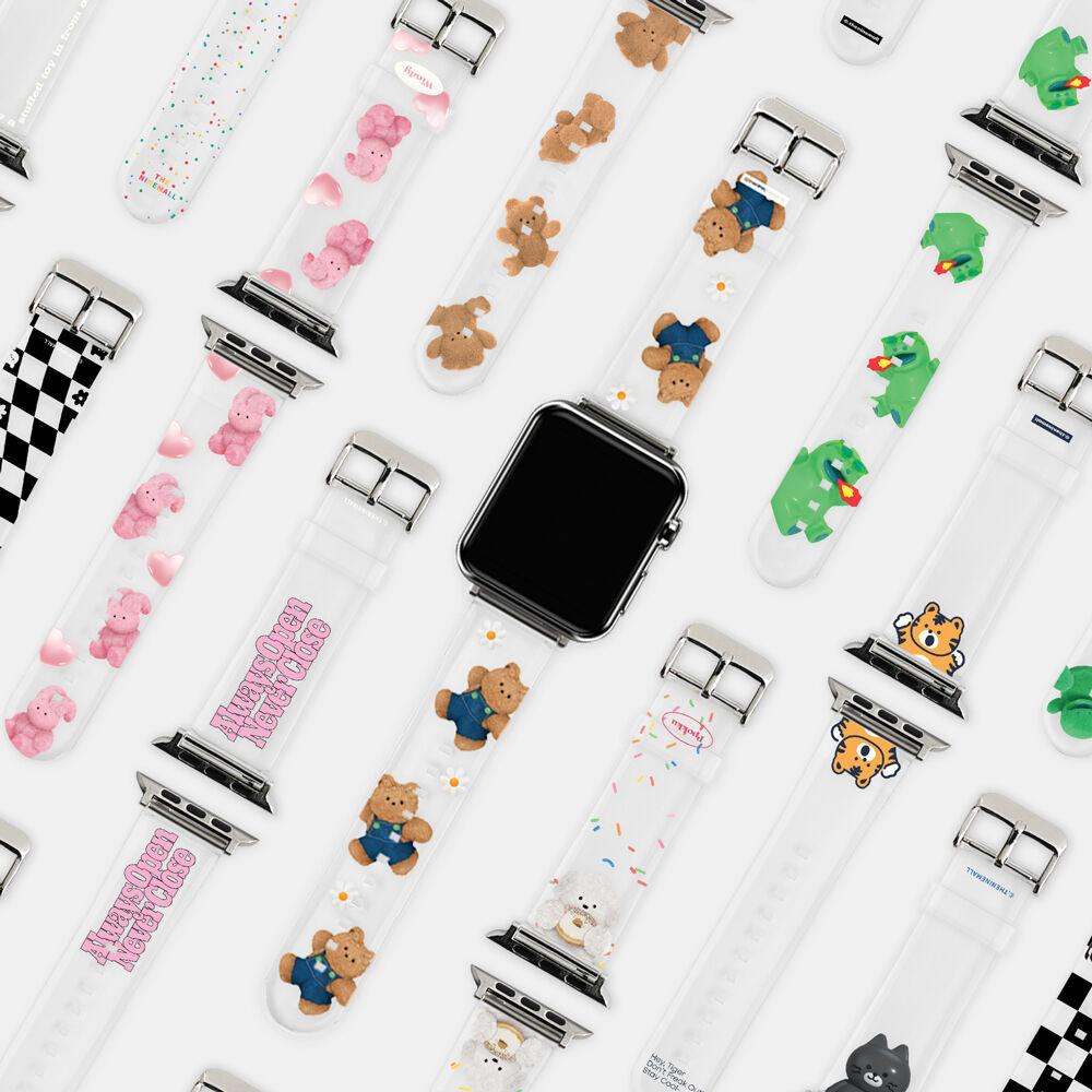 [애플워치스트랩 모음전] 워치 스트랩 8 7 6 5 SE 2 울트라 호환 투명 밴드 시계줄 줄질 줄