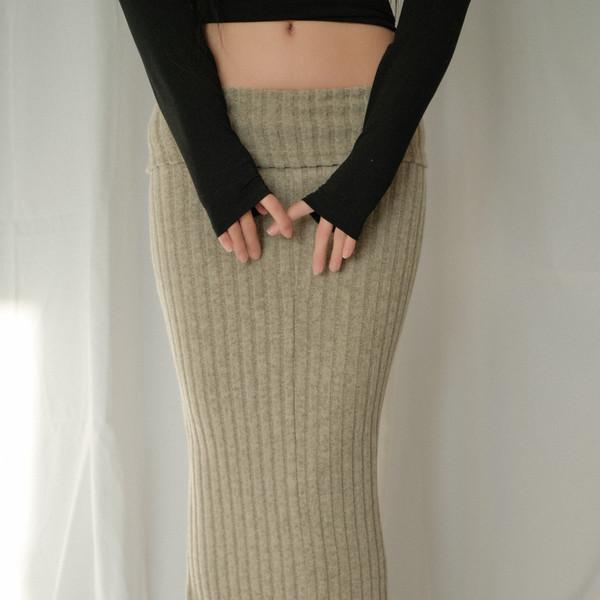 Ayana knit skirt (br)