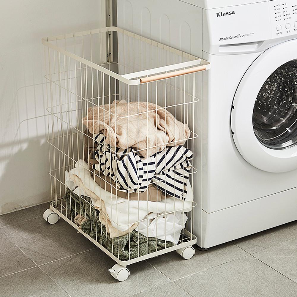 한샘 컴포트 와이어 햄퍼 1단 빨래바구니