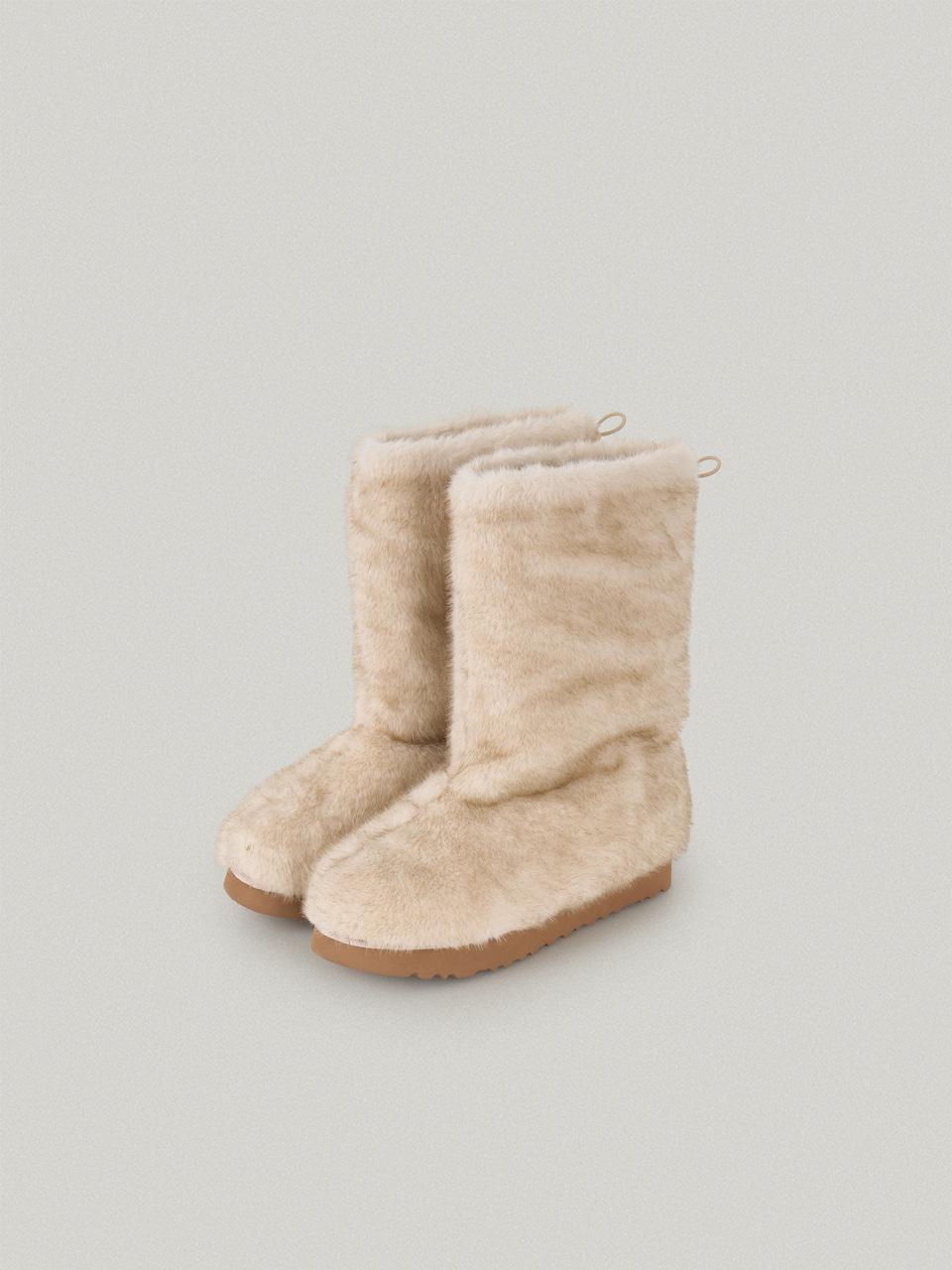Aava Fur Boots - Ivory아바 퍼 부츠